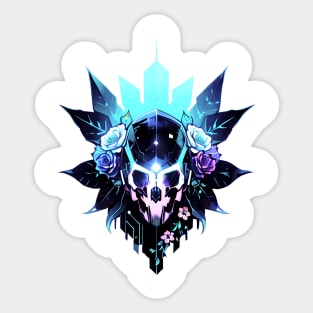 Cyberpunk Flowers Sticker